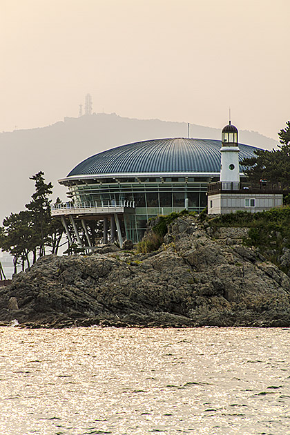 Apec house and lighthouse in Busan